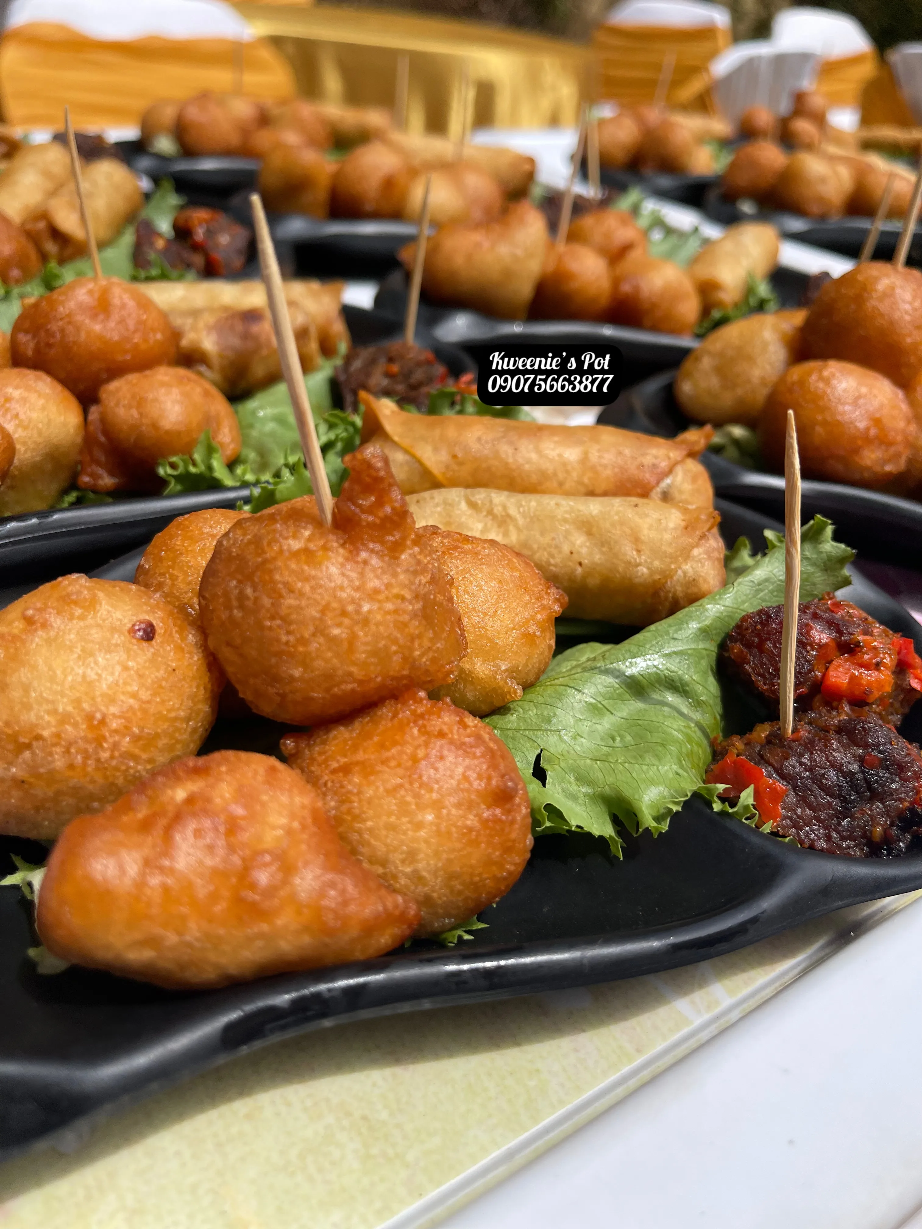 Small chops platter